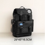 코치 코치 CY818 QBA5F 스프린트 백팩 시그니처 캔버스 패치 블루