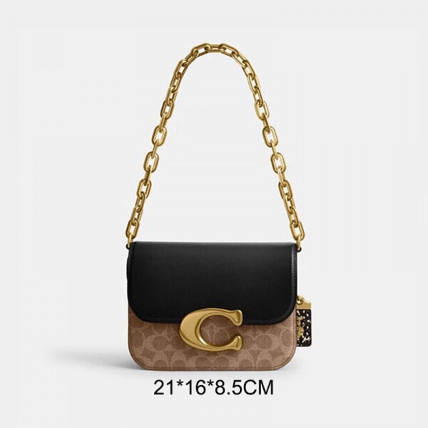 블링크,COACH 코치 아이돌 백 위드 스네이크스킨 CM551black B4NQ4
