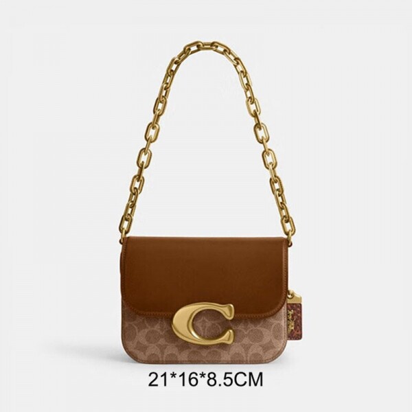 블링크,COACH 코치 아이돌 백 위드 스네이크스킨 CM551maple B4NQ4